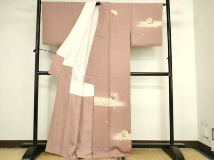 平和屋着物●訪問着　刺繍　源氏香　暈し染め　金彩　正絹　逸品　DABK2373op