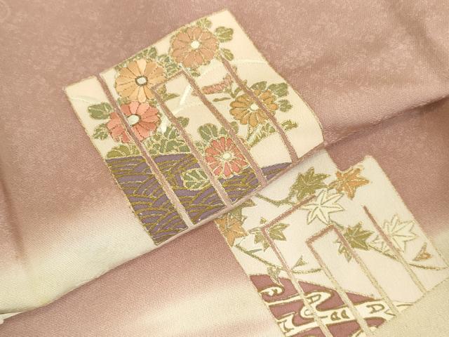 平和屋着物●訪問着　刺繍　源氏香　暈し染め　金彩　正絹　逸品　DABK2373op