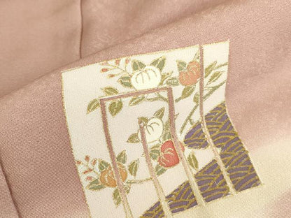平和屋着物●訪問着　刺繍　源氏香　暈し染め　金彩　正絹　逸品　DABK2373op