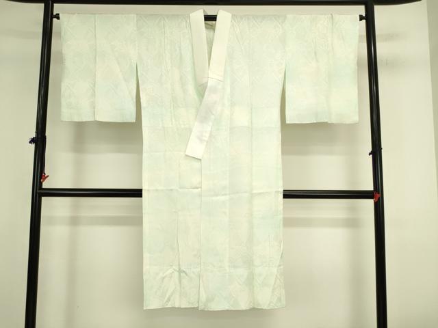 平和屋着物●長襦袢　無双仕立て　薔薇地紋　バラ　暈し染め　正絹　逸品　DABK2374op