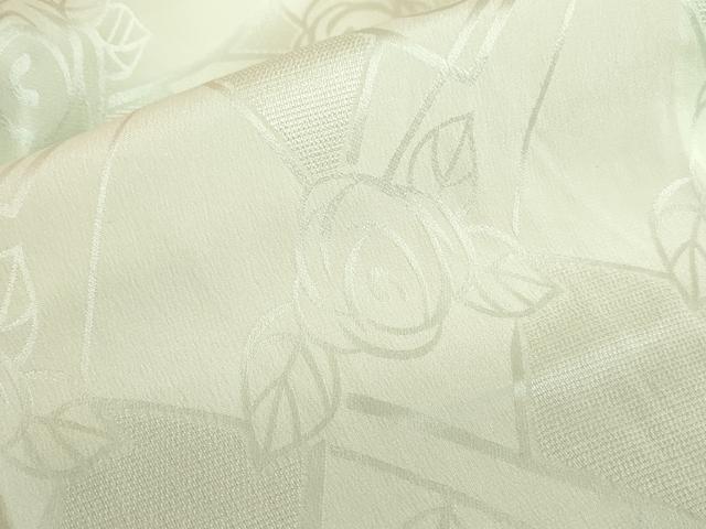 平和屋着物●長襦袢　無双仕立て　薔薇地紋　バラ　暈し染め　正絹　逸品　DABK2374op