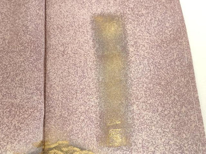 平和屋着物●豪華色留袖　作家物　風景文　暈し染め　たたき染め　金彩　正絹　逸品　未使用　DABK2376op