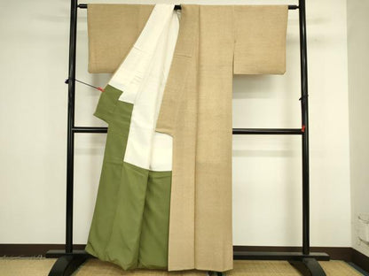 平和屋着物▼江戸小紋　舞桜　正絹　逸品　DABK2379op