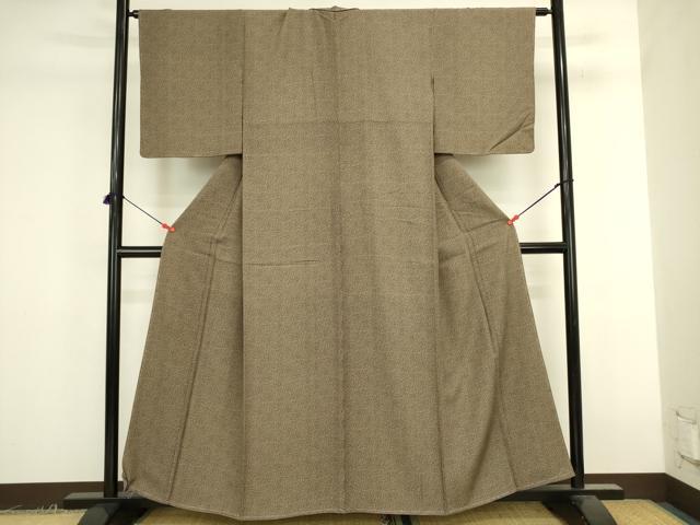 平和屋着物●江戸小紋　抽象文様　正絹　逸品　未使用　DABK2381op