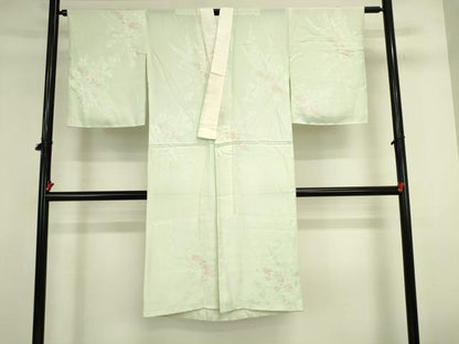 平和屋着物●長襦袢　無双仕立て　草花　正絹　逸品　DABK2383op