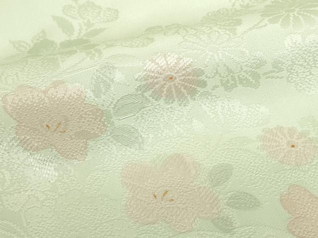 平和屋着物●長襦袢　無双仕立て　草花　正絹　逸品　DABK2383op