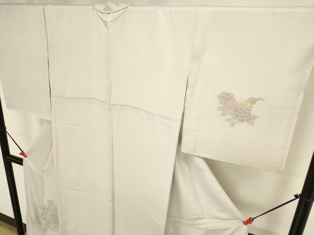 平和屋着物●中国三大刺繍　汕頭刺繍　スワトウ刺繍　相良刺繍　総刺繍　訪問着　短冊花文　正絹　逸品　DABK2387op