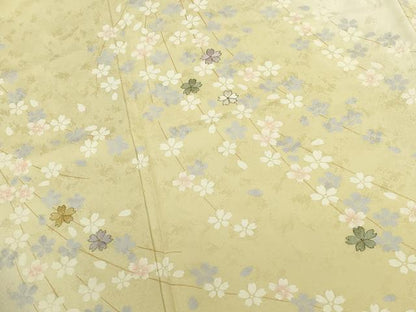 平和屋着物●訪問着　刺繍　枝垂れ桜　暈し染め　金彩　さが美扱い　正絹　逸品　DABK2391op
