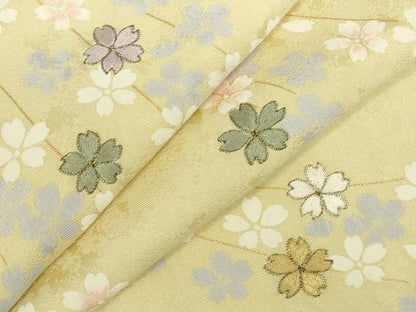 平和屋着物●訪問着　刺繍　枝垂れ桜　暈し染め　金彩　さが美扱い　正絹　逸品　DABK2391op