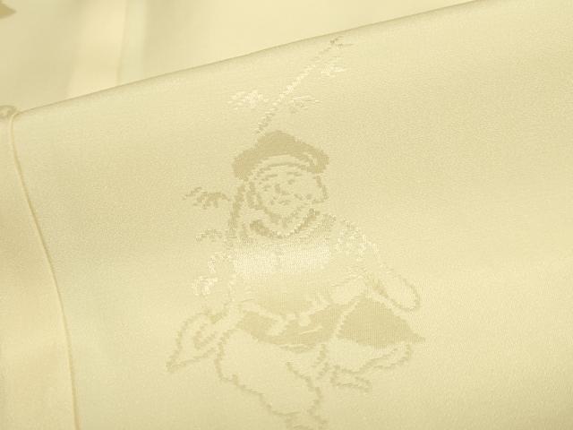 平和屋着物●長襦袢　袷　七福神地紋　蒸栗色　正絹　逸品　未使用　DABK2394op