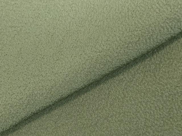 平和屋着物●上質な色無地　作家物　山葵色　本草木萬染　正絹　逸品　DABK2407op