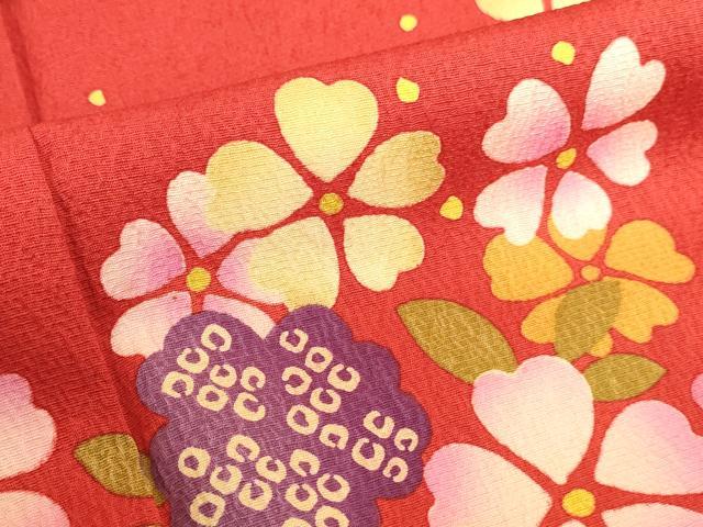 平和屋着物●豪華振袖　舞桜　暈し染め　金彩　正絹　逸品　DABK2417op