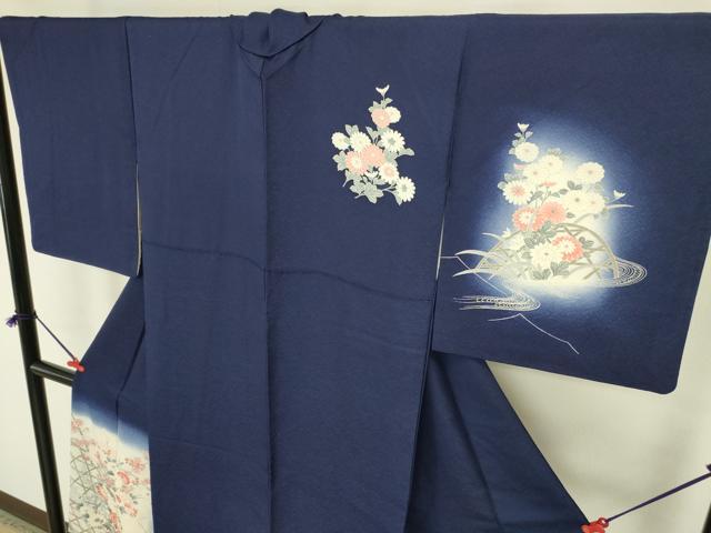 平和屋着物▼訪問着　籬花文　暈し染め　正絹　逸品　DABK2421op