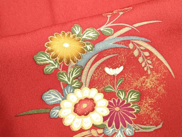平和屋着物●豪華振袖　草花　暈し染め　金彩　正絹　逸品　DABK2431op