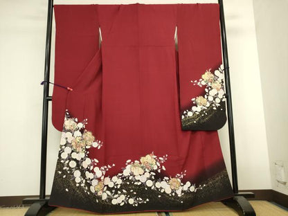 平和屋着物●豪華振袖　草花　暈し染め　金彩　鈴乃屋扱い　正絹　逸品　DABK2435op