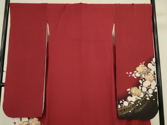 平和屋着物●豪華振袖　草花　暈し染め　金彩　鈴乃屋扱い　正絹　逸品　DABK2435op