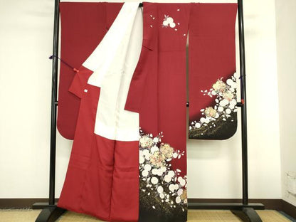 平和屋着物●豪華振袖　草花　暈し染め　金彩　鈴乃屋扱い　正絹　逸品　DABK2435op