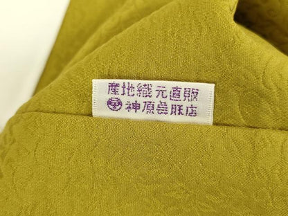 平和屋着物●上質な小紋　総刺繍　茶道具　正絹　逸品　DABK2446op