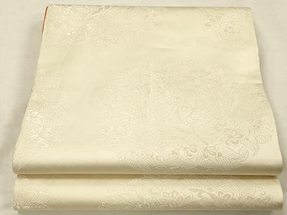 平和屋着物◎両面　全通柄袋帯　鳳凰花文　金糸　正絹　逸品　DABK2493op