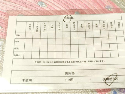 平和屋着物◎六通柄袋帯　唐織　孔雀文　金銀糸　正絹　逸品　DABK2547op