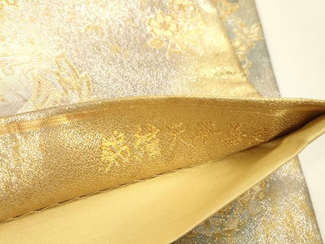 平和屋本店▼六通柄袋帯　錦繍天平華文　本金箔　正絹　逸品　DABK2628op