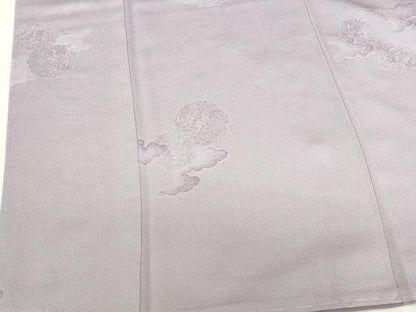 平和屋着物●上質な小紋　雲取草花文　ビロード　正絹　逸品　未使用　DABK2674op