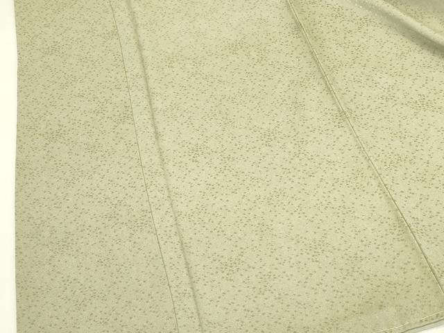 平和屋着物●上質な色無地　箔散らし地紋　若葉色　正絹　逸品　未使用　DABK2686op