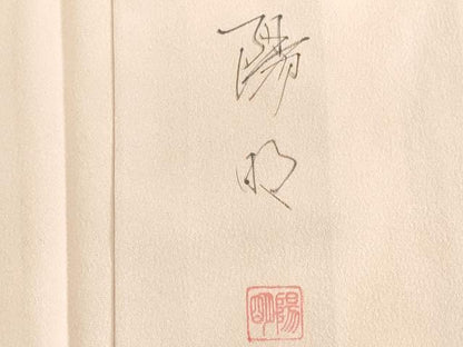 平和屋着物●訪問着　作家物　手描き　人物風景花文　暈し染め　金彩　正絹　逸品　DABK2695op