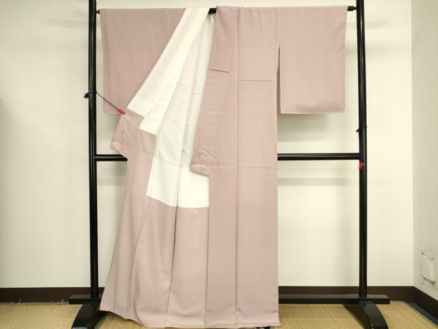 平和屋着物●銀座きしや　誉詩多工芸　誉志　色無地　彩好染　虹色　反端付き　正絹　逸品　DABK2700op