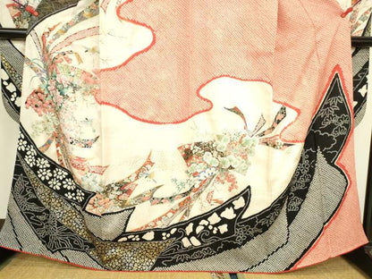 平和屋着物●豪華振袖　絞り　花熨斗文　金彩　正絹　逸品　DABK2705op