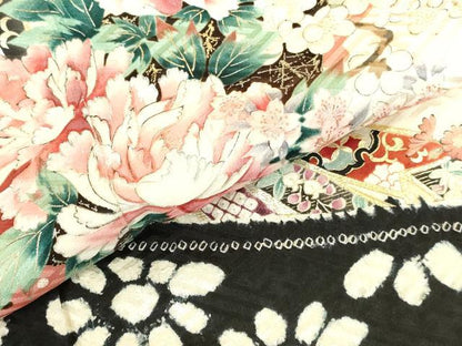平和屋着物●豪華振袖　絞り　花熨斗文　金彩　正絹　逸品　DABK2705op