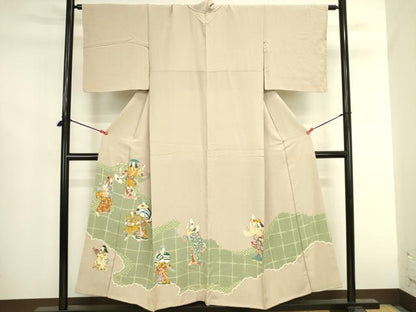 平和屋着物●豪華色留袖　作家物　能　正絹　逸品　DABK2710op