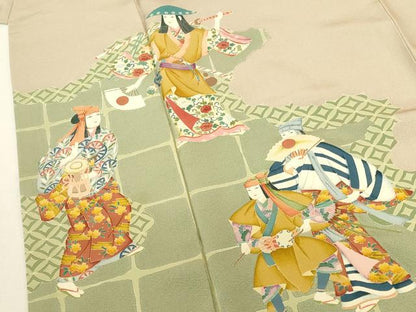平和屋着物●豪華色留袖　作家物　能　正絹　逸品　DABK2710op