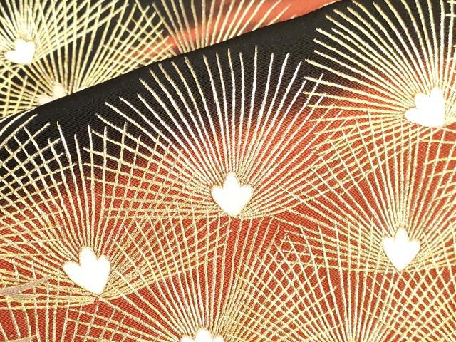 平和屋着物●豪華黒留袖　㕦具刺繍　松葉文　暈し染め　金糸　正絹　逸品　DABK2722op