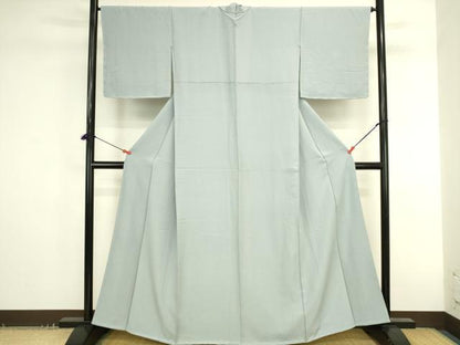 平和屋着物●上質な色無地　秘色色　正絹　逸品　未使用　DABK2727op