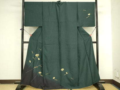 平和屋着物●訪問着　コマ　暈し染め　金銀彩　正絹　逸品　DABK2734op