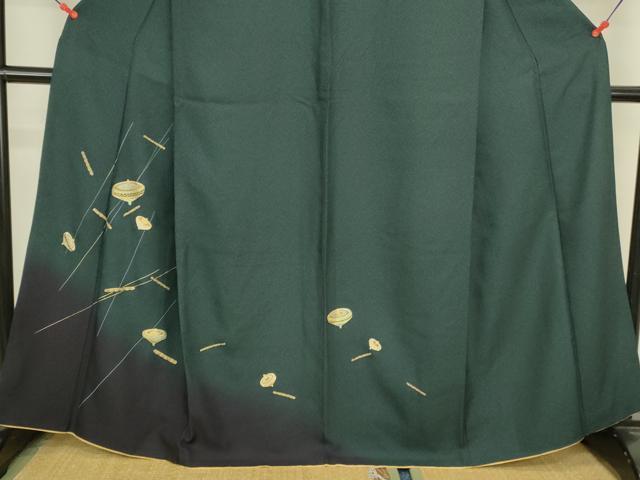 平和屋着物●訪問着　コマ　暈し染め　金銀彩　正絹　逸品　DABK2734op
