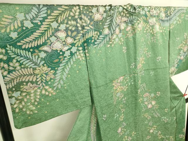 平和屋着物●訪問着　絞り　辻が花　暈し染め　金彩　正絹　逸品　DABK2750op