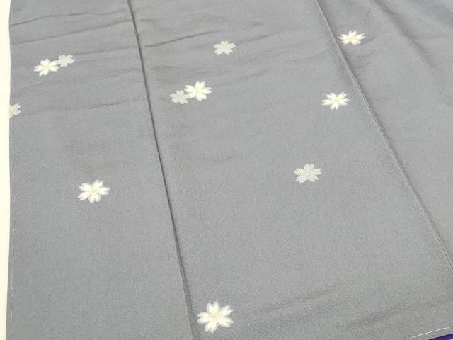 平和屋着物●上質な小紋　舞桜　正絹　逸品　未使用　DABK2752op