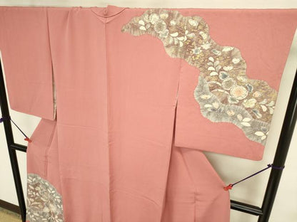 平和屋着物●訪問着　作家物　絞り　辻が花　金彩　正絹　逸品　DABK2753op