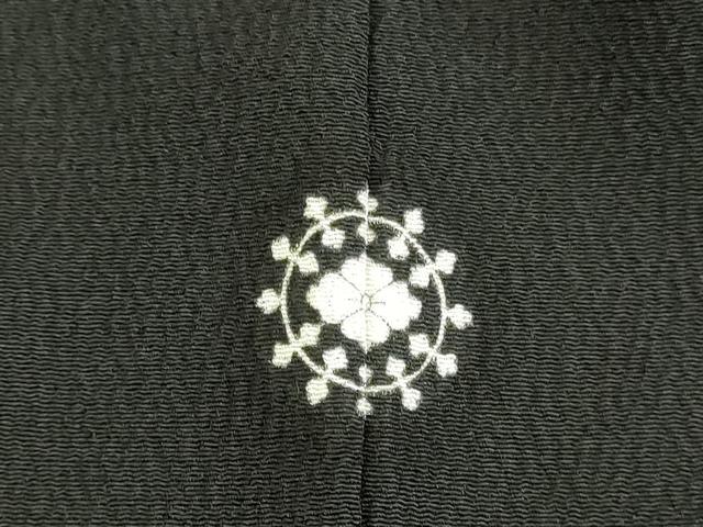平和屋着物●豪華黒留袖　友禅　流水花文　正絹　逸品　未使用　DABK2787op