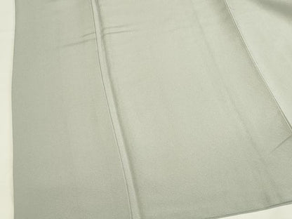 平和屋着物●上質な色無地　千草鼠色　正絹　逸品　DABK2789op