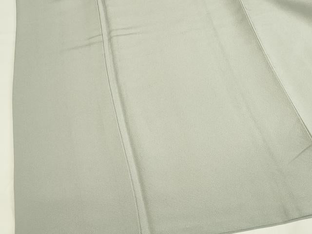 平和屋着物●上質な色無地　千草鼠色　正絹　逸品　DABK2789op