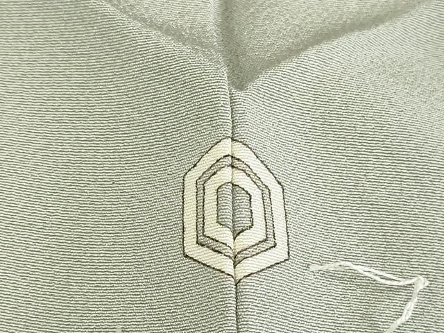 平和屋着物●上質な色無地　千草鼠色　正絹　逸品　DABK2789op