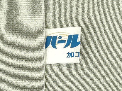 平和屋着物●上質な色無地　千草鼠色　正絹　逸品　DABK2789op