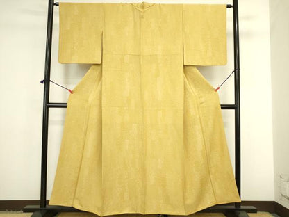 平和屋着物●江戸小紋　お召　吉祥花小紋柄　正絹　逸品　DABK2806op