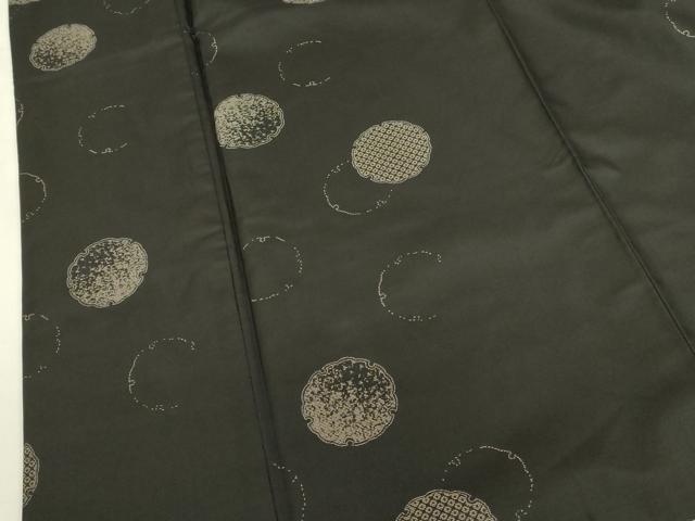 平和屋着物●本場縞大島紬　雪輪　正絹　逸品　DABK2808op