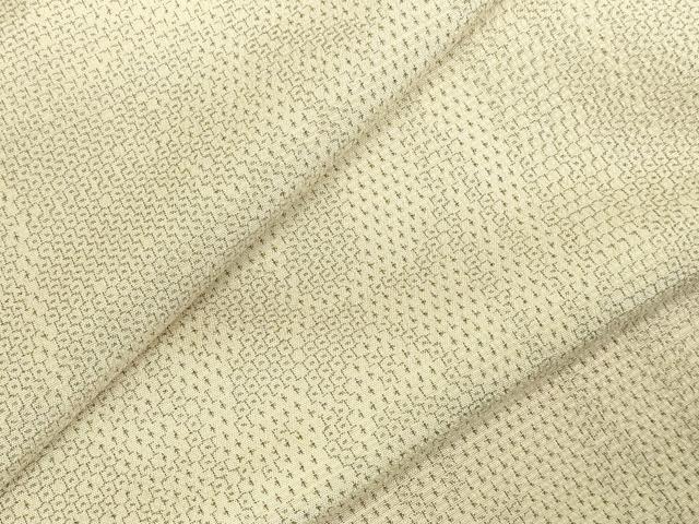 平和屋着物●本塩沢　110亀甲　草花文　正絹　逸品　DABK2823op