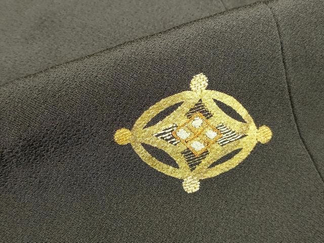 平和屋着物●色留訪問着　駒刺繍　宝尽くし　金彩　ロング丈　正絹　逸品　DABK2833op