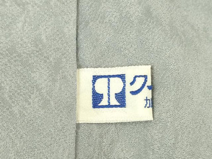 平和屋着物●上質な色無地　樹林地紋　灰青色　正絹　逸品　未使用　DABK2843op